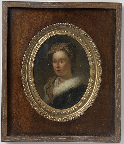 Portrait of Sara Stiermans, the Artist's Wife, 1750, Dionys van Nijmegen