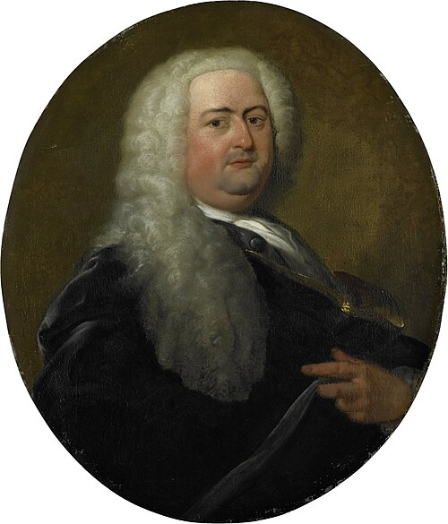 Portrait of Adriaen Paets, Director of the Rotterdam Chamber of the Dutch East India Company, electe, 1750, Dionys van Nijmegen