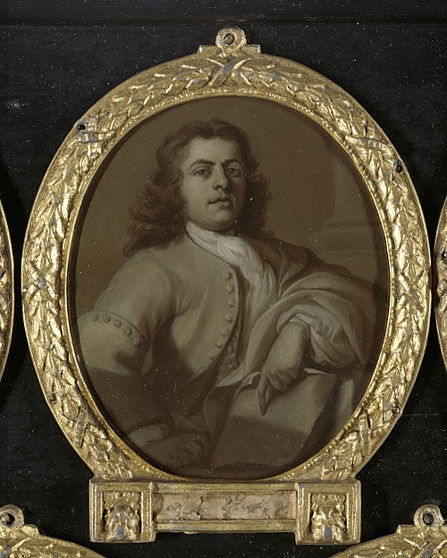Portrait of Adriaan van der Vliet, Poet in Rotterdam, 1750, Dionys van Nijmegen