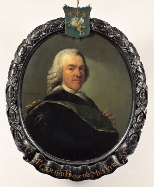 Portret van Gerard François Meyners (1711-1790), bewindhebber van de VOC tussen 1755 en 1790, , Dionys van Nijmegen