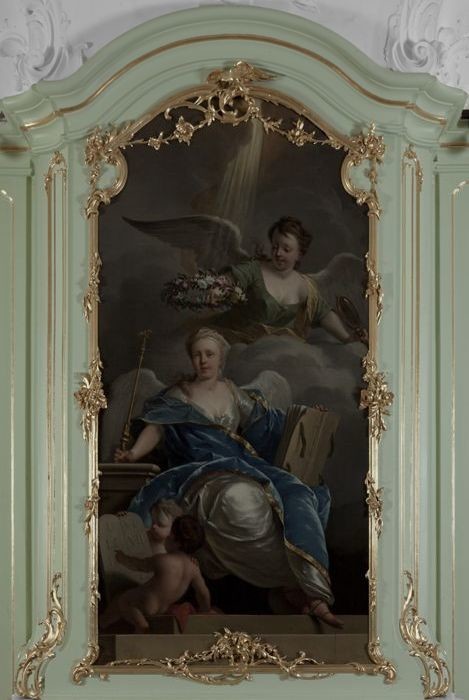 Schoorsteenstuk allegorie, mogelijk op het Ware Geloof, , Dionys van Nijmegen