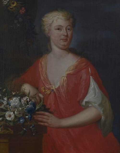 Portrait of Sara Bosch (1707-1777), 1733, Dionys van Nijmegen