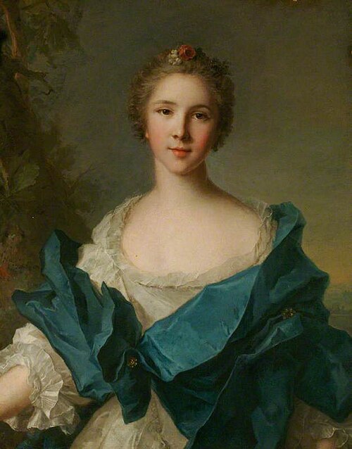 A Woman with a Blue Mantle, 1742, Jean-Marc Nattier