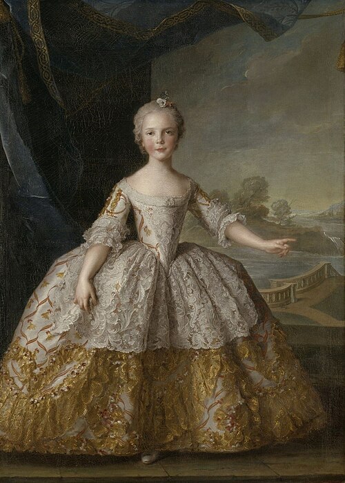 Isabelle de Bourbon, infante de Parme, 1749, Jean-Marc Nattier
