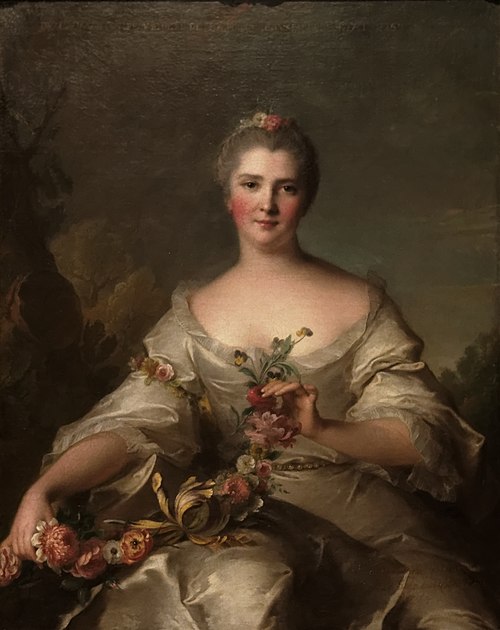 Portrait de Marianne Pellerin de Plainville, Madame de La Porte, 1752, Jean-Marc Nattier