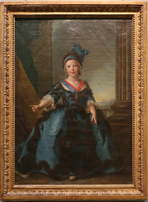 Ritratto di Louis-Joseph-Xavier di Francia, duca di Borgogna, all'età di tre anni, 1756, Jean-Marc Nattier