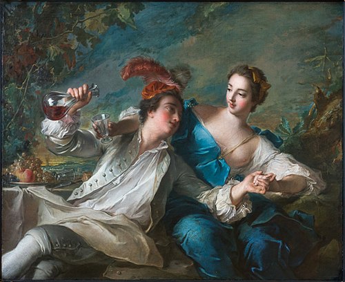 Les Amoureux, 1744, Jean-Marc Nattier
