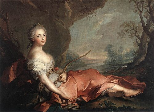 Madame Adélaïde en Diane, 1745, Jean-Marc Nattier