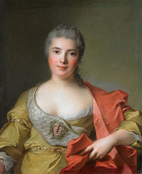 Adélaïde-Julie Mirleau de Neuville (Proper) - Madame de Frémicourt as Minerva (Former title), 1760, Jean-Marc Nattier