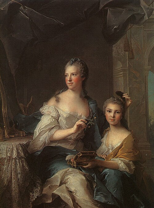 Madame Marsollier et sa fille, 1749, Jean-Marc Nattier