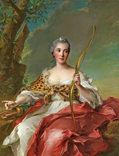 Madame de Maison-Rouge en Diane, 1756, Jean-Marc Nattier