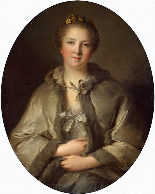 Portrait d'une dame en gris, 1740, Jean-Marc Nattier