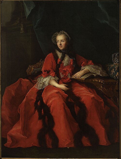 Portrait of Queen Marie Leszczyńska., 1770, Jean-Marc Nattier