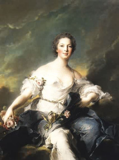 La Marquise de Baglion en Flore, 1746, Jean-Marc Nattier