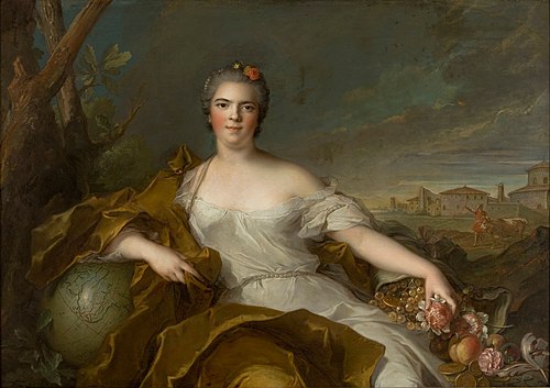 Princess Louise-Élisabeth of France - The Earth, 1750, Jean-Marc Nattier