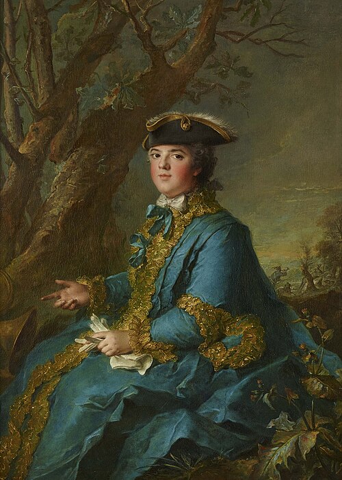 Posthumous portrait of Louise-Élisabeth de France, Duchess of Parma, 1760, Jean-Marc Nattier