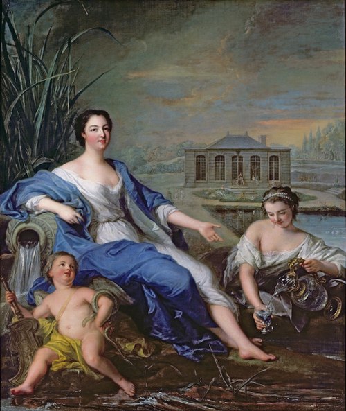 Portrait de mademoiselle de Clermont aux Eaux minérales de Chantilly, 1729, Jean-Marc Nattier