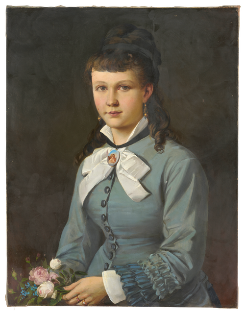 Fille de l’artiste en robe grise, 1860, Dominik Weber