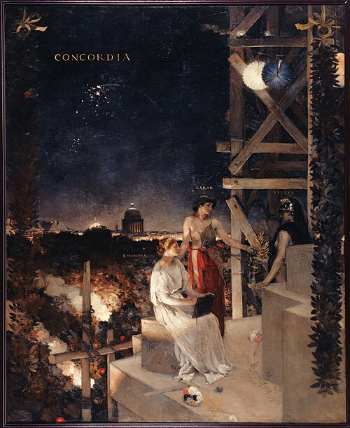 Souvenir de fête à Paris, 1881, Jean-Charles Cazin