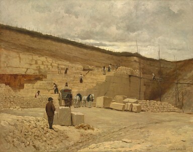 The Quarry of Monsieur Pascal near Nanterre, 1875, Jean-Charles Cazin