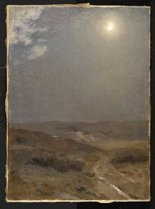 Paysage au clair de lune, 1850, Jean-Charles Cazin
