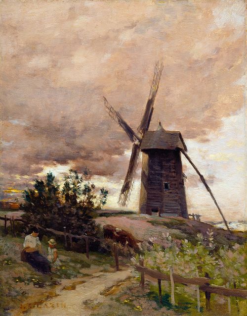 Le moulin à vent, 1884, Jean-Charles Cazin