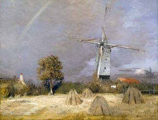The Great Windmill and the Rainbow, 1888, Jean-Charles Cazin