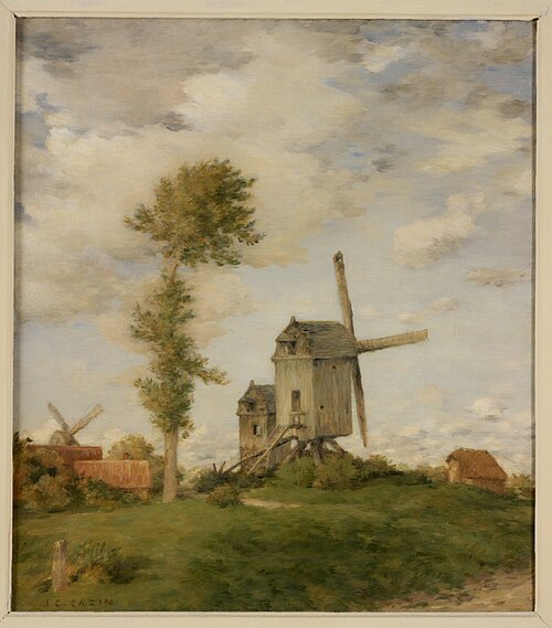 Landscape with Windmill, , Jean-Charles Cazin
