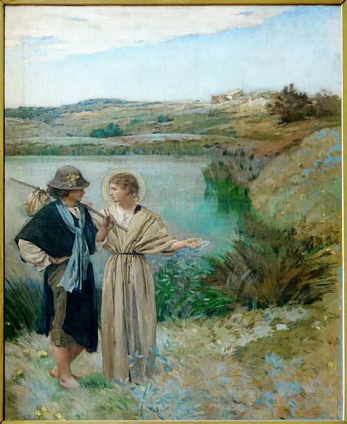 Tobie et l'Ange, 1880, Jean-Charles Cazin