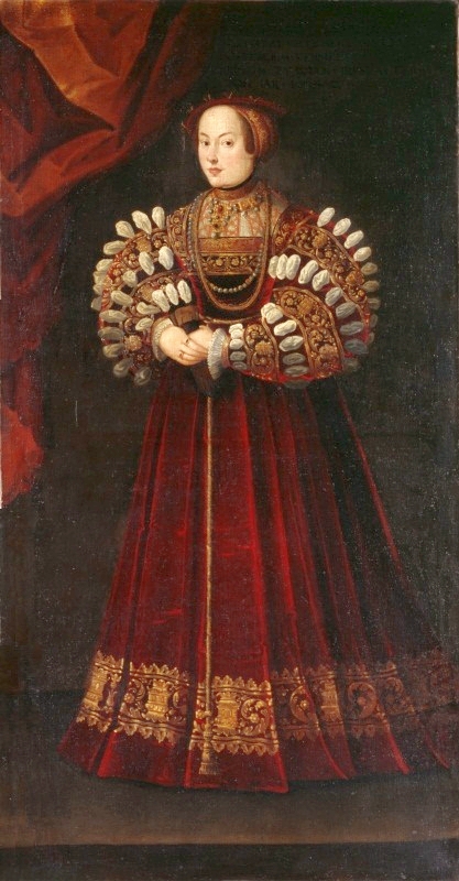 Portrait of Elisabeth of Austria, Queen of Poland, 1600, Monogrammist PF