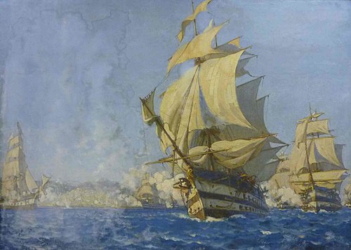 Bombardement d'Alger par la flotte française le 3 juillet 1830, 1930, Paul Jobert