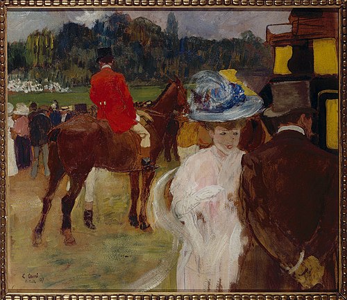 Aux courses d'Auteuil (les Draggs), 1907, Léon Carré