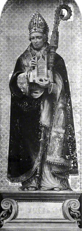 William of Wykeham (1320–1404) (design for a mosaic in the Victoria and Albert Museum), 1867, Richard Burchett