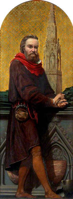 William Torrel (1291–1303) (design for a mosaic in the Victoria and Albert Museum), 1868, Richard Burchett