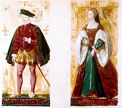 Preparatory Sketches of  Francis II and Mary of Guise, 1854, Richard Burchett