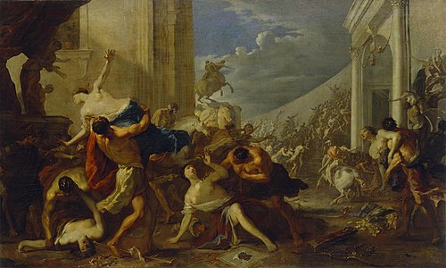 Rape of the Sabine Women, 1630, Johann Heinrich Schönfeld