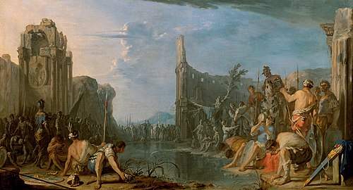 Gideon Checks His Army, 1641, Johann Heinrich Schönfeld