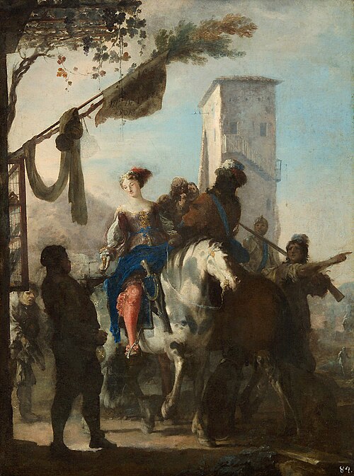 Stop in Front of the Inn, 1650, Johann Heinrich Schönfeld