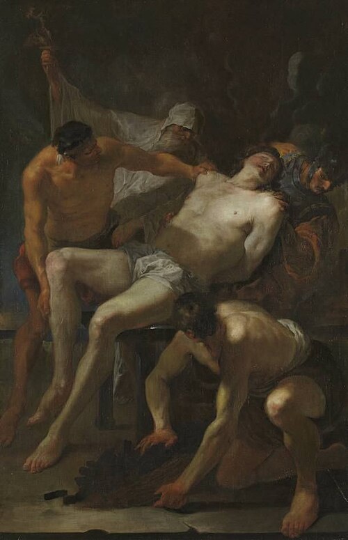 Martyrium des hl. Laurentius, 1681, Johann Heinrich Schönfeld