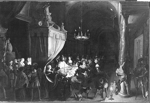 Das Gastmahl des Belsazar (zugeschrieben), 1646, Johann Heinrich Schönfeld
