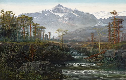 Scene in Switzerland, 1888, James Farrington Gookins