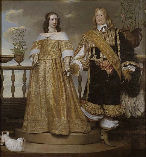 Magnus Gabriel De la Gardie (1622-1686), Maria Eufrosyne av Pfalz-Zweibrücken (1625-1687), 1653, Hendrick Munnikhoven