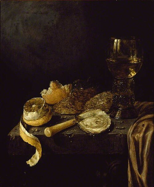 Still Life with Oysters, 1665, Abraham Susenier
