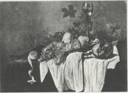 Still life with roemer and fruit, , Abraham Susenier