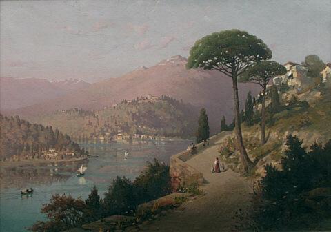 Italian Lake Scene, 1904, Pierce Connelly