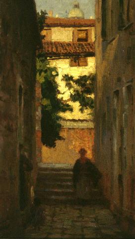 A Venetian street, 1908, Robert Procter