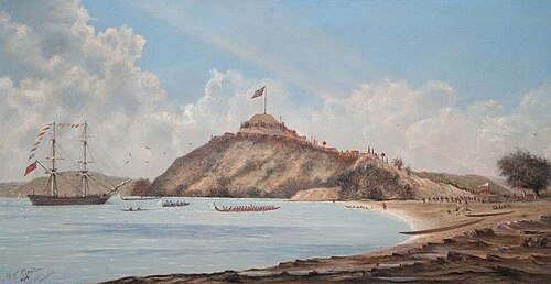 The Landing of Samuel Marsden at the Bay of Islands on Christmas Day 1814, 1914, Matthew Thomas Clayton