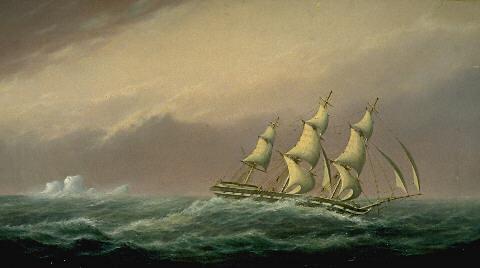 Ship "True Briton" Off Cape Horn Passing Ice, 1896, Matthew Clayton