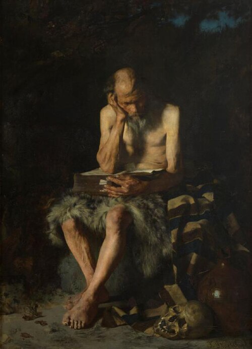 The Hermit, 1876, Franz Sturtzkopf