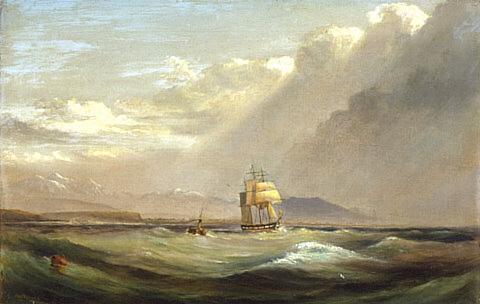 Ship Lyttelton off Timaru, 1883, Laurence Wilson